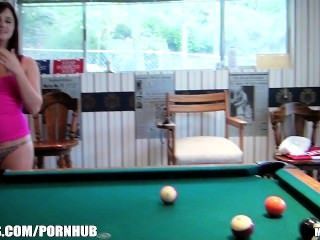 Group Of College Girls Turn A Game Of Pool Into A Hardcore Orgy