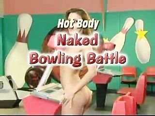 Naked Bowling Battle With Cassia Riley & Vivian Chase!