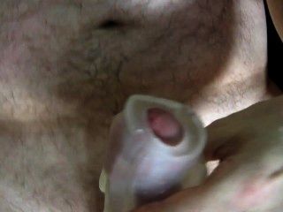 Me Cumming Into A Rubber Pussy
