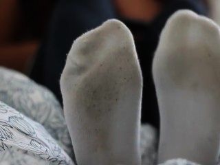 Sexy White Socks Tease