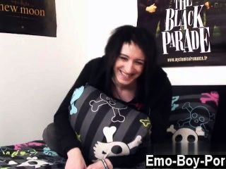 Amazing Gay Scene Cute Emo Mylo Fox Joins Homoemo In His Very First Ever