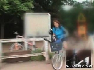 Cute Teen Asian Babes Riding Bikes Get Pussy All Wet